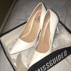 Brand new white heels